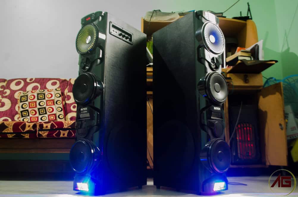 intex tower speakers 12006