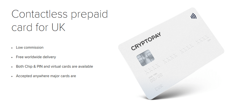 Kreditkarte, die den Kauf von Crypto ermoglicht