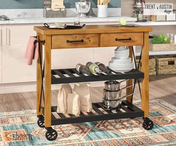 Best Kitchen Carts In 2021 A Must Read Chosenfurniture Marie dining table by trent austin design. best kitchen carts in 2021 a must