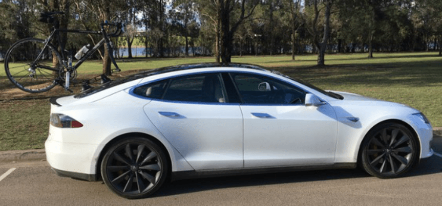 tesla bicycle rack