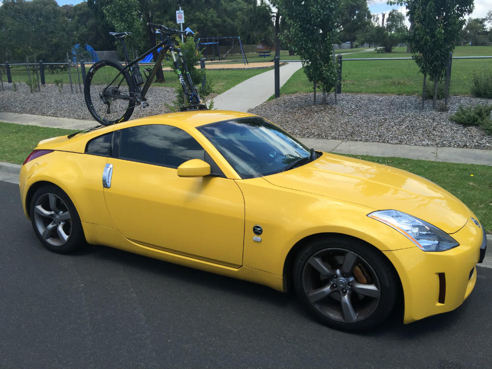 350z bike roof rack