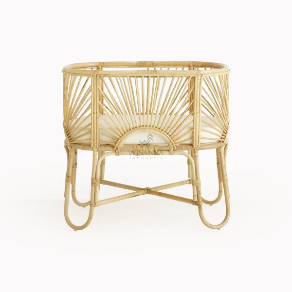 Mentari Rattan Baby Bassinet Kids Furniture Baby Kids Furniture Wholesale