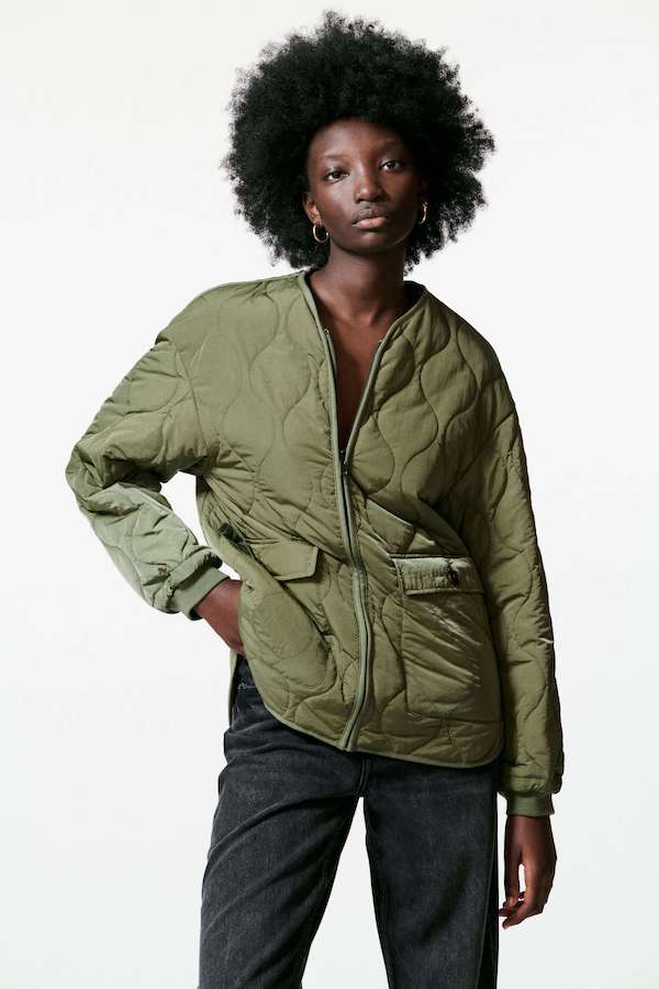 zara quilted jacket womens