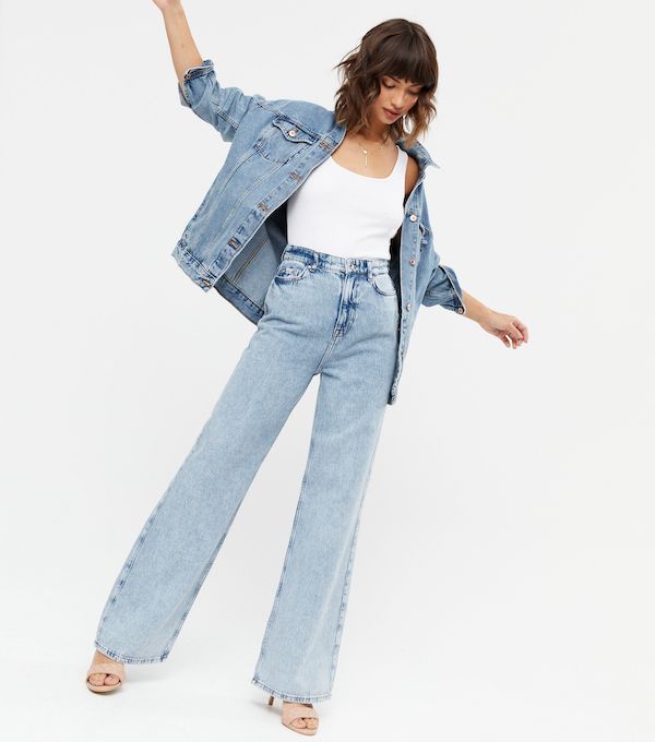 New look wide jeans clearance