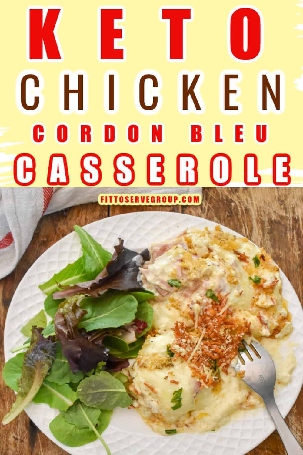 Easy Keto Chicken Cordon Bleu Casserole Fittoserve Group
