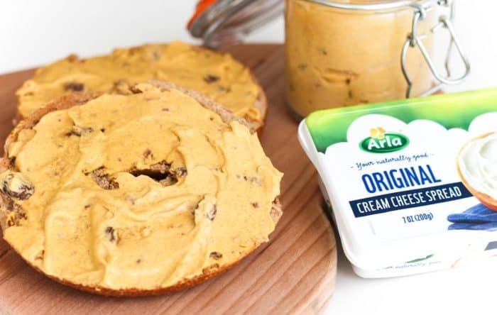 Cinnamon Raisin Pumpkin Cream Cheese Spread Recipe Clean Plates {clean} cream cheese frosting 4 oz cream cheese, softened 1 tsp. cinnamon raisin pumpkin cream cheese spread