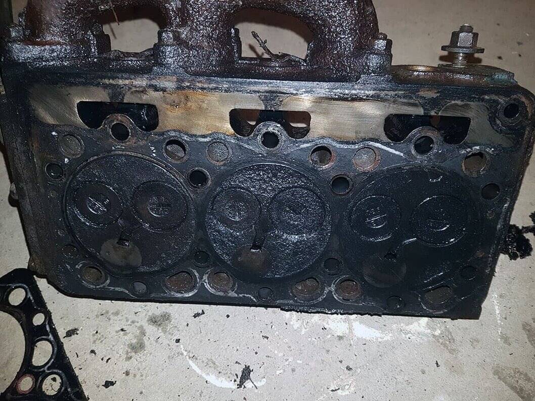 Kubota B20 Underside of Engine Head