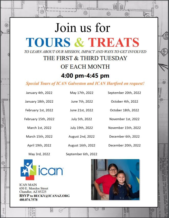 Tours & Treats | Events | ICAN Chandler, Arizona