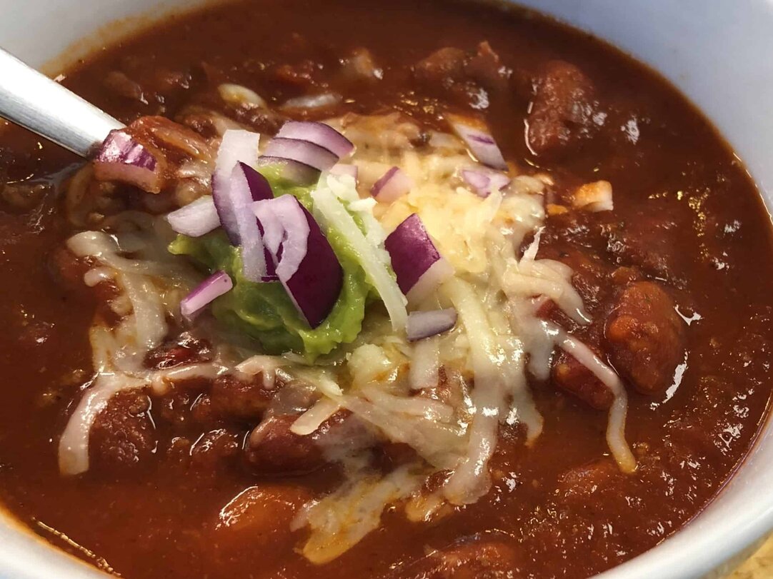 Chilli In A Ninja Foodi Ninja Cooking System Chili Recipe Chilli