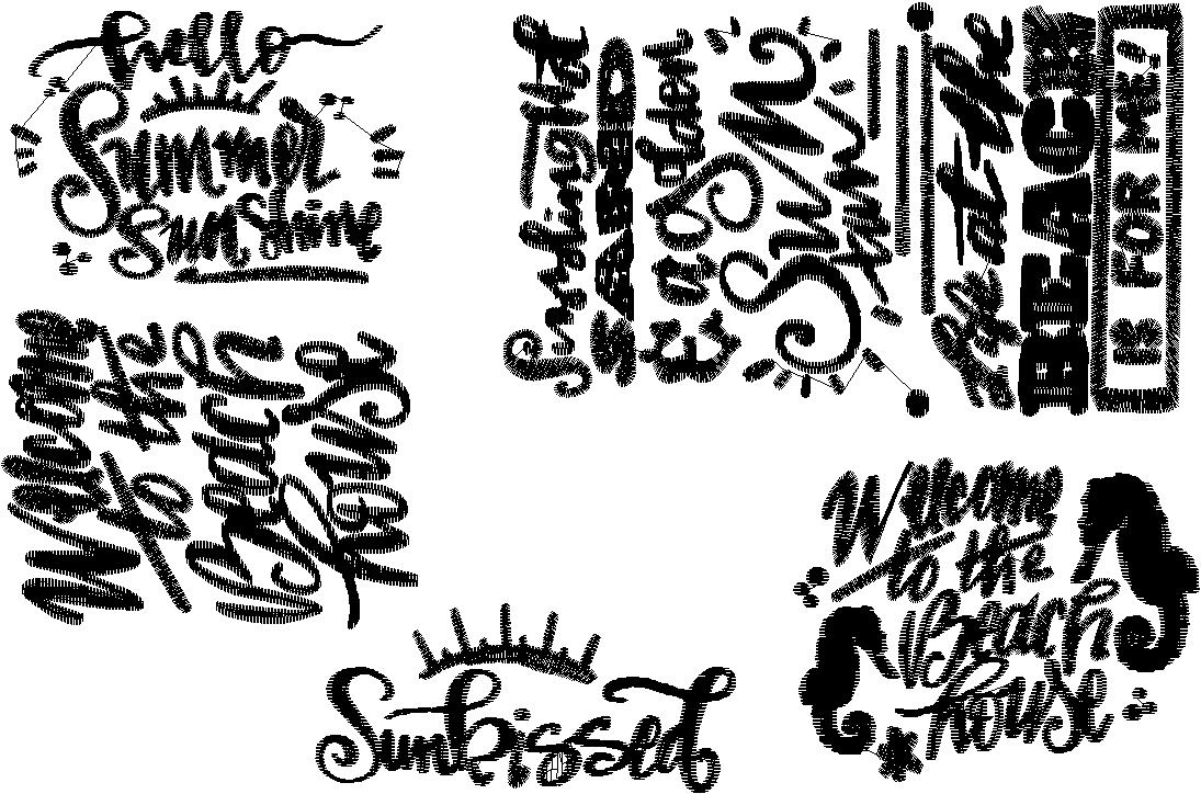 Beach Saying Handwriting Hot sand with and without knockdown - Image 2