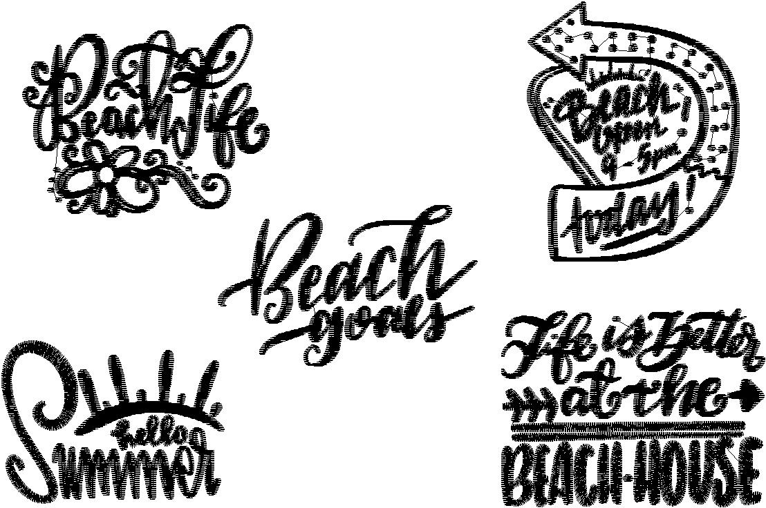 Beach Saying Handwriting Hot sand with and without knockdown - Image 3