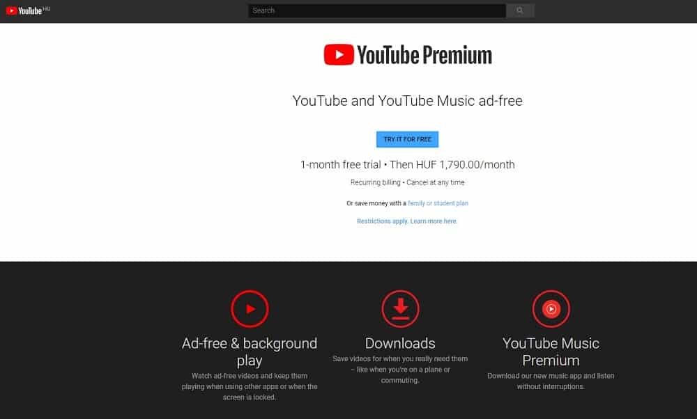 youtube premium