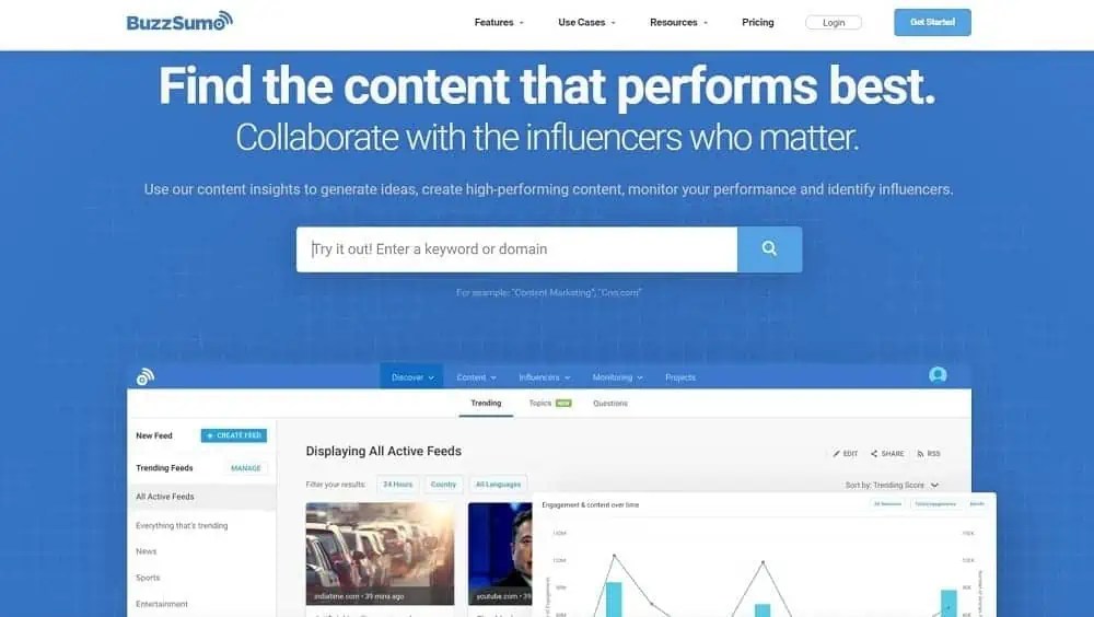 Buzzsumo muestra qué contenido funciona mejor