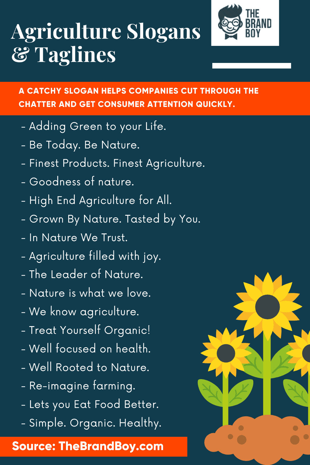 199 Catchy Agriculture Slogans And Taglines Thebrandboy If you don't have anything nice to say, don't say anything at all. catchy agriculture slogans and taglines