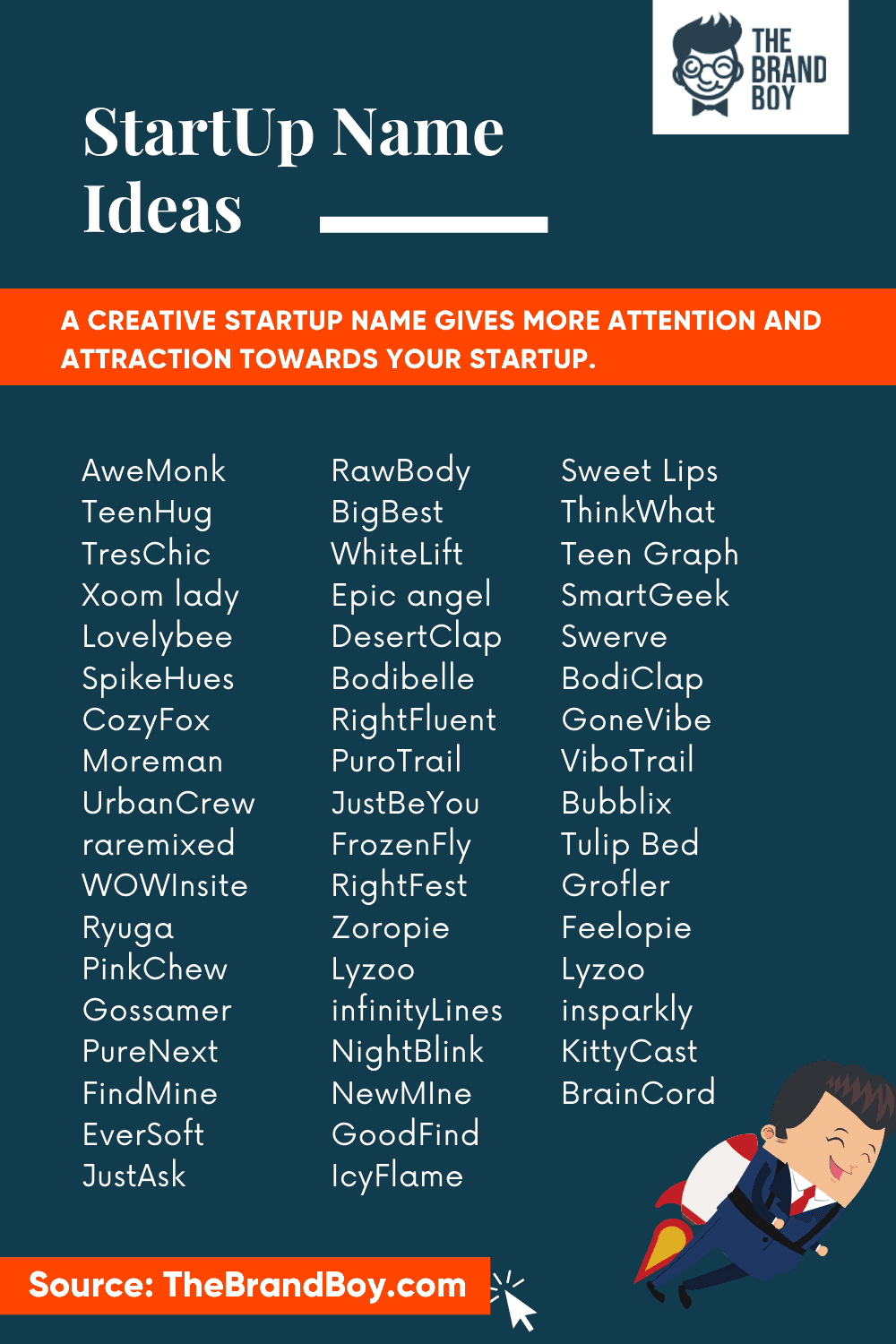 2500 Catchy Startup Names Ideas List Infographics Do you want to be an entrepreneur of agribusiness? 2500 catchy startup names ideas list