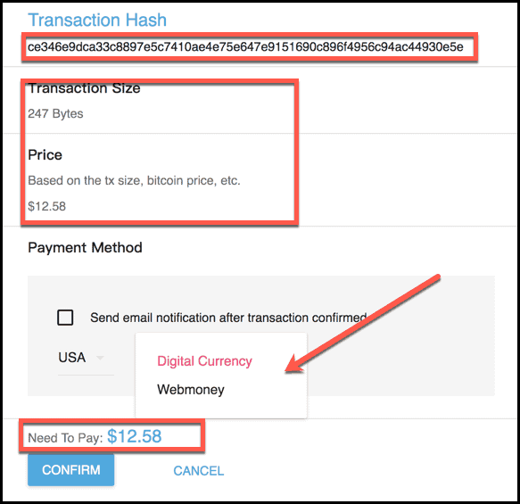 btc transaction accelerator costs money