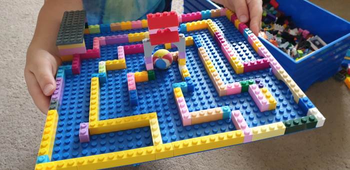 lego marble maze stem
