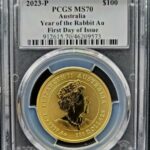 L3 1oz goud PCGS MS70 first day of issue 101muntennl 2023 back