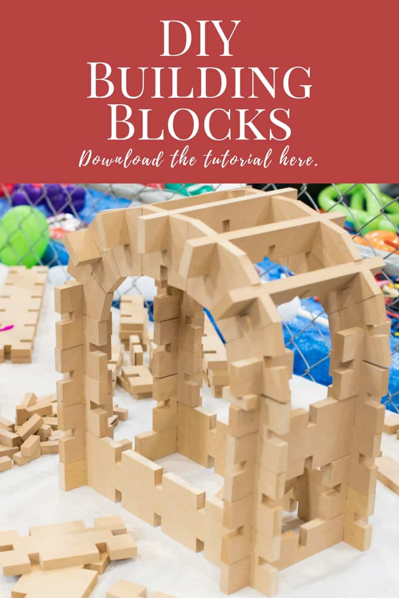 Upcycled interlocking building blocks