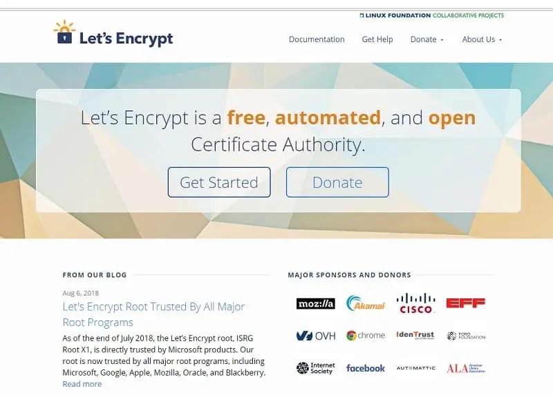 crypte le certificat SSL gratuit https