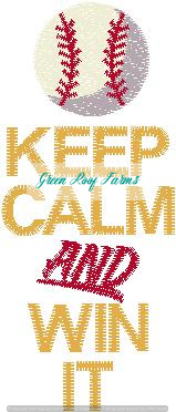 Keep Calm Baseball