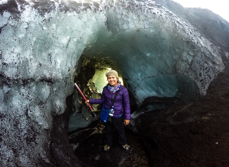 Solheimajokull ledyno žygis Islandijoje