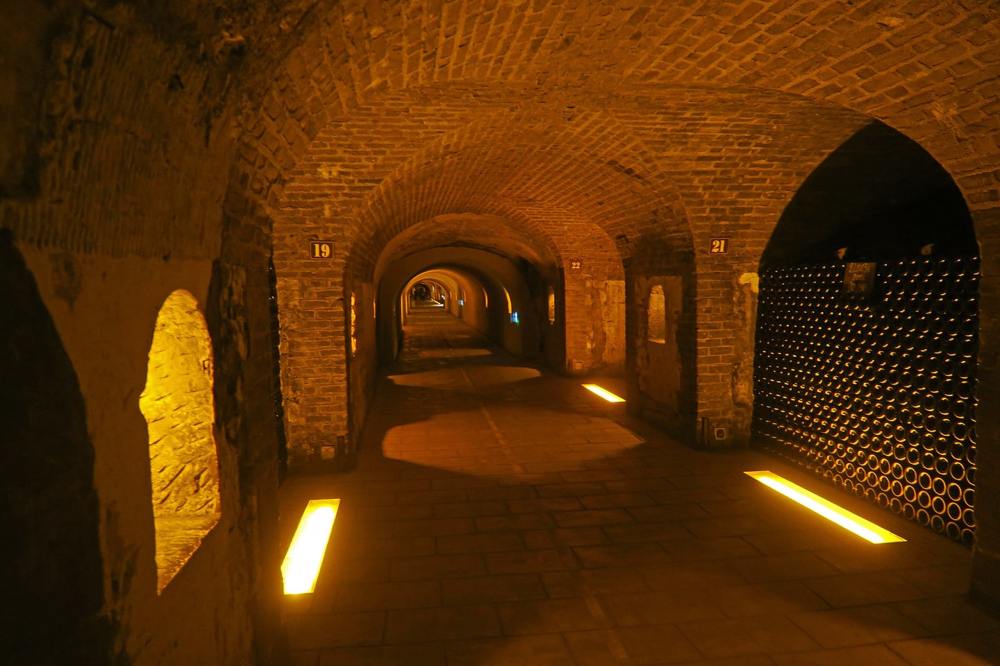 Visit the Moët & Chandon underground wine cellars in Champagne