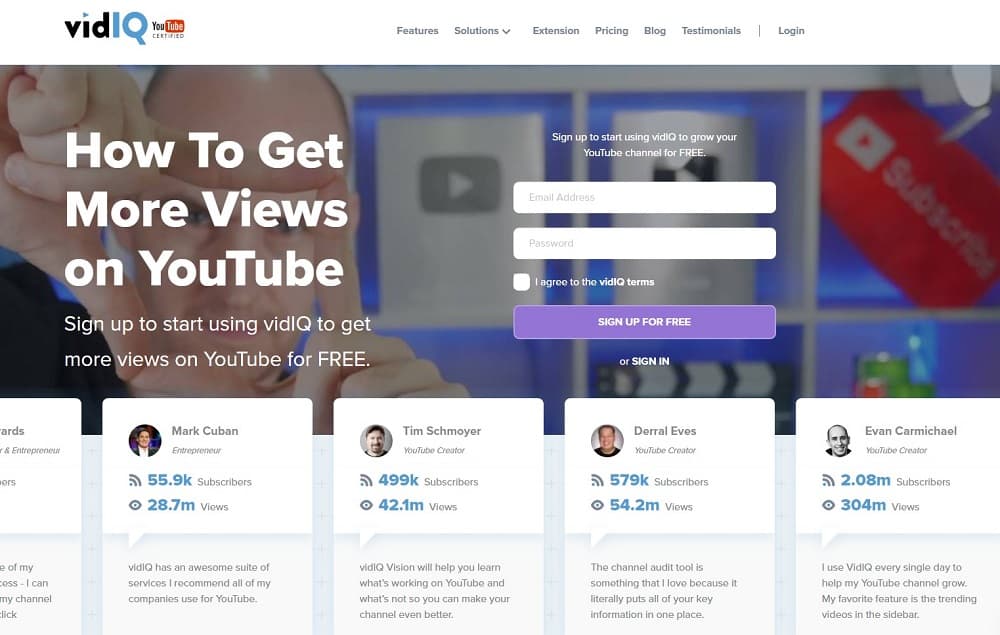 top youtube seo - vidiq