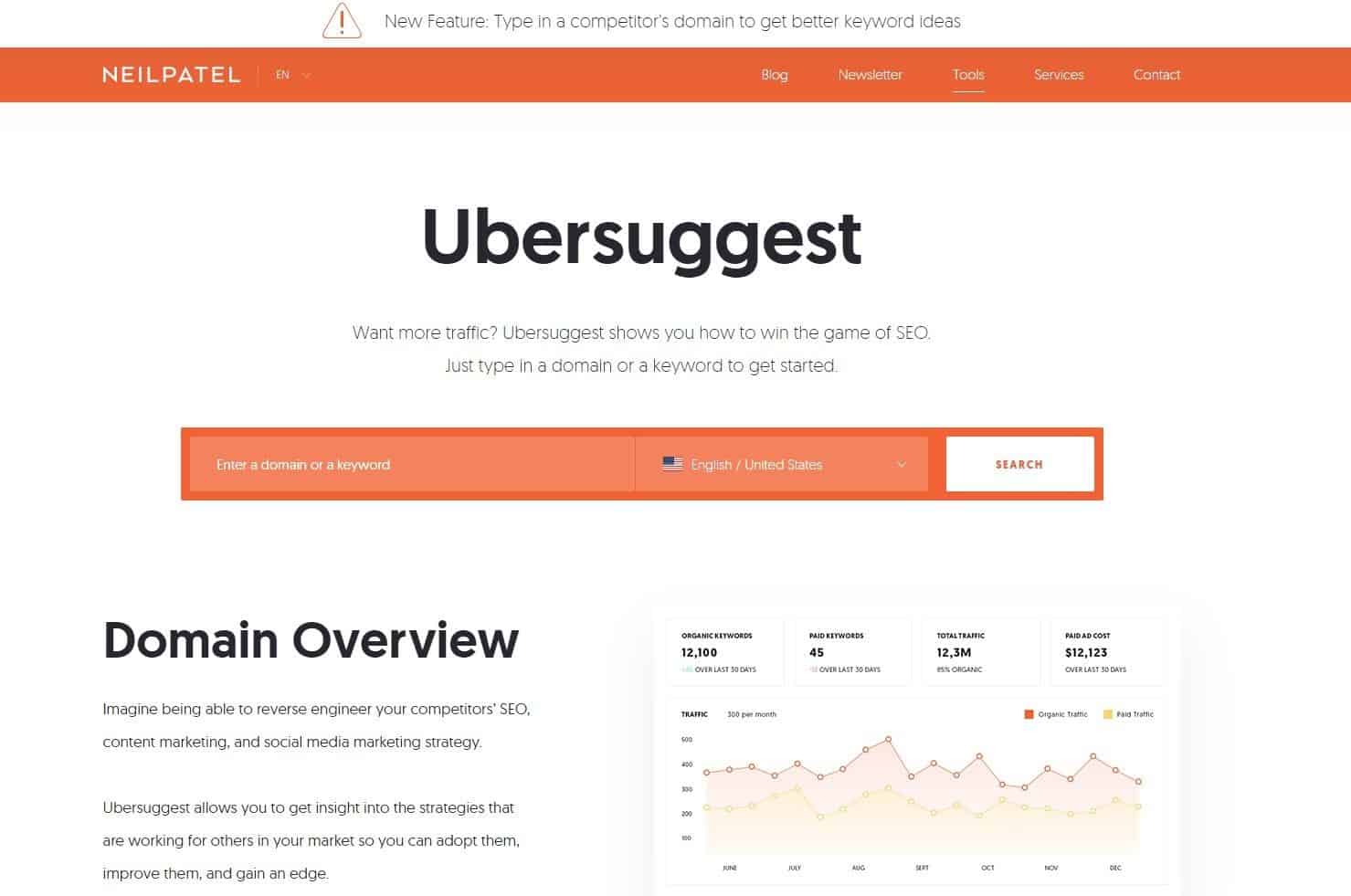 software seo gratuito - ubersuggest