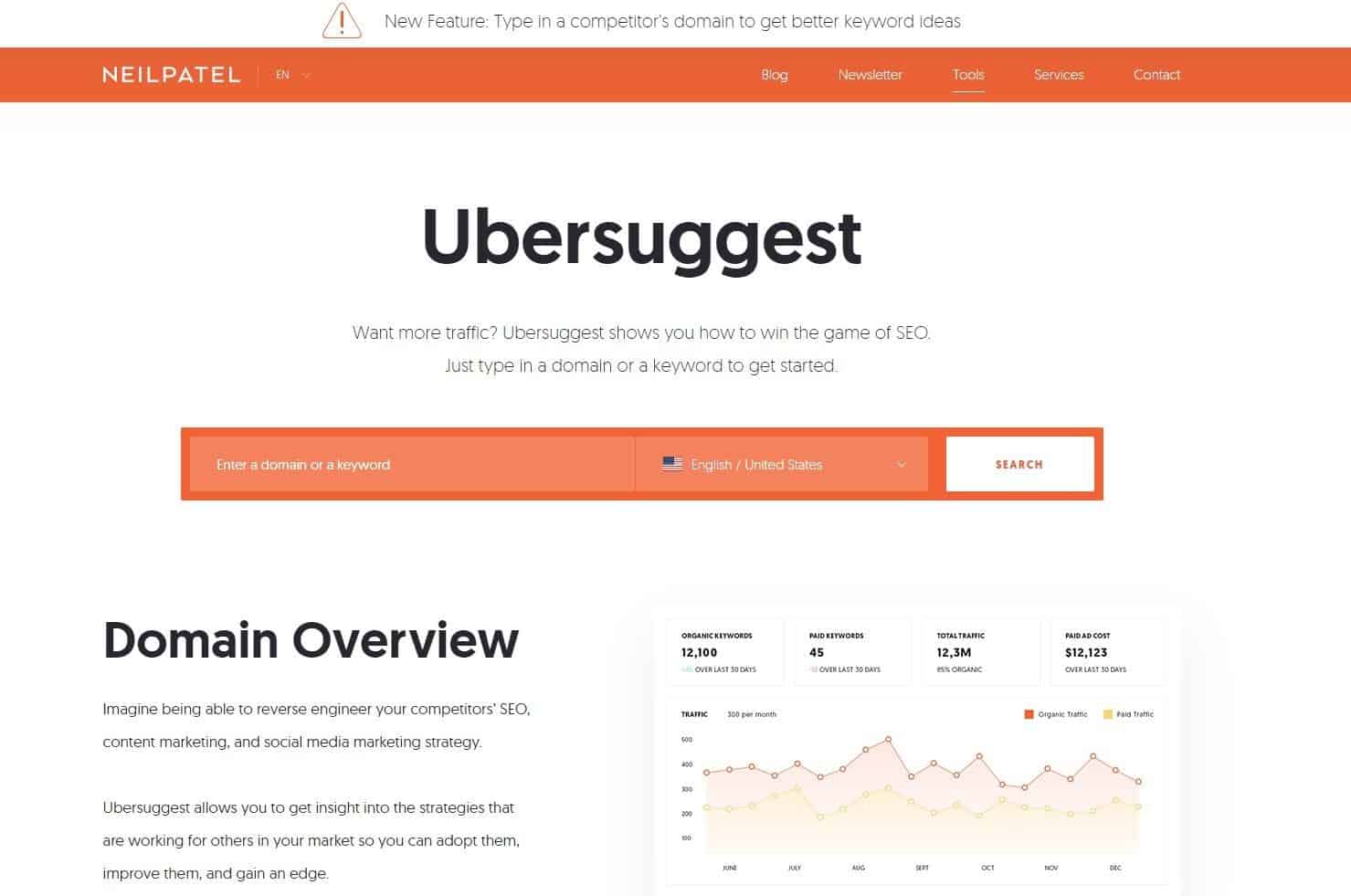 software seo gratuito - ubersuggest