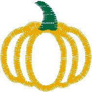 Pumpkin Mini outline 2x2