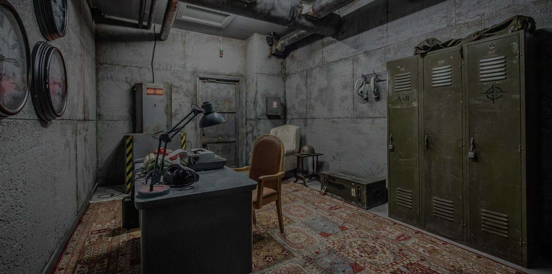 Bunker escape room in Hong Kong at Fox in a Box, Cold War mission with nuclear countdown puzzles