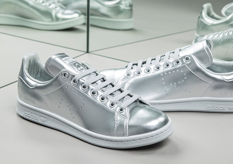 raf simons metallic silver