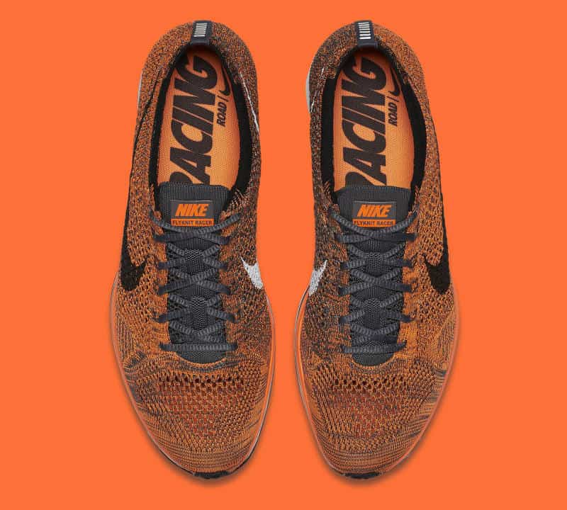 nike flyknit racer orange