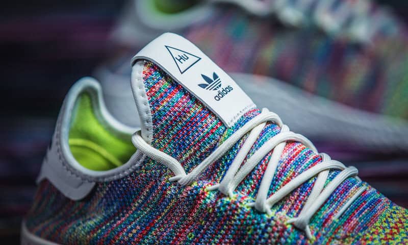 pharrell williams tennis hu shoes multicolor
