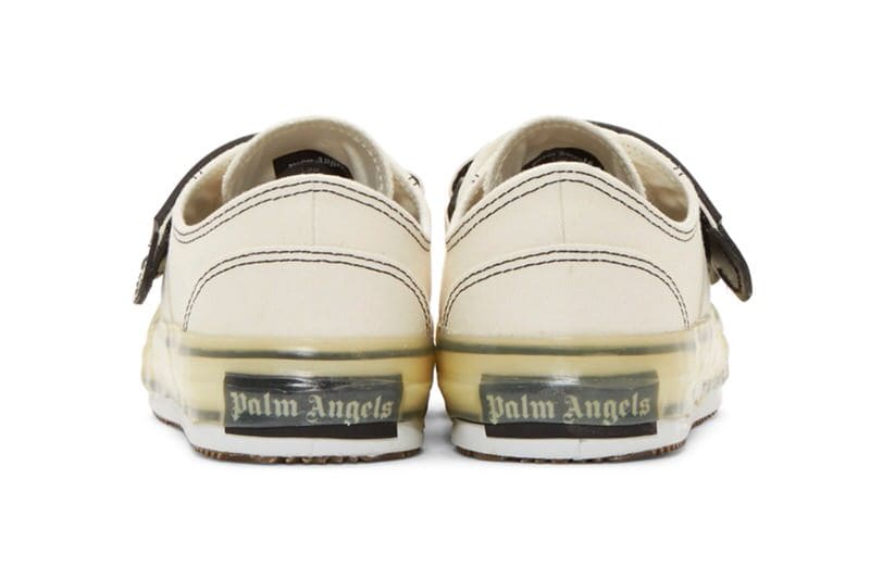 palm angels white logo vulcanized sneakers