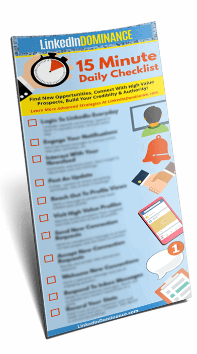 LinkedIn 15 Minute Checklist - Steve Rosenbaum