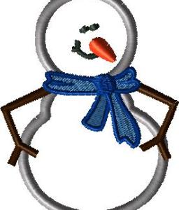 Applique Snowman 4x4