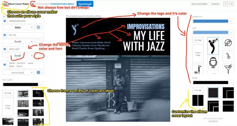 >Make A Stunning Album Cover Design Fast And Cheap Or Free