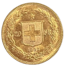 Gouden 20 Francs Zwitserland (1883-1896)