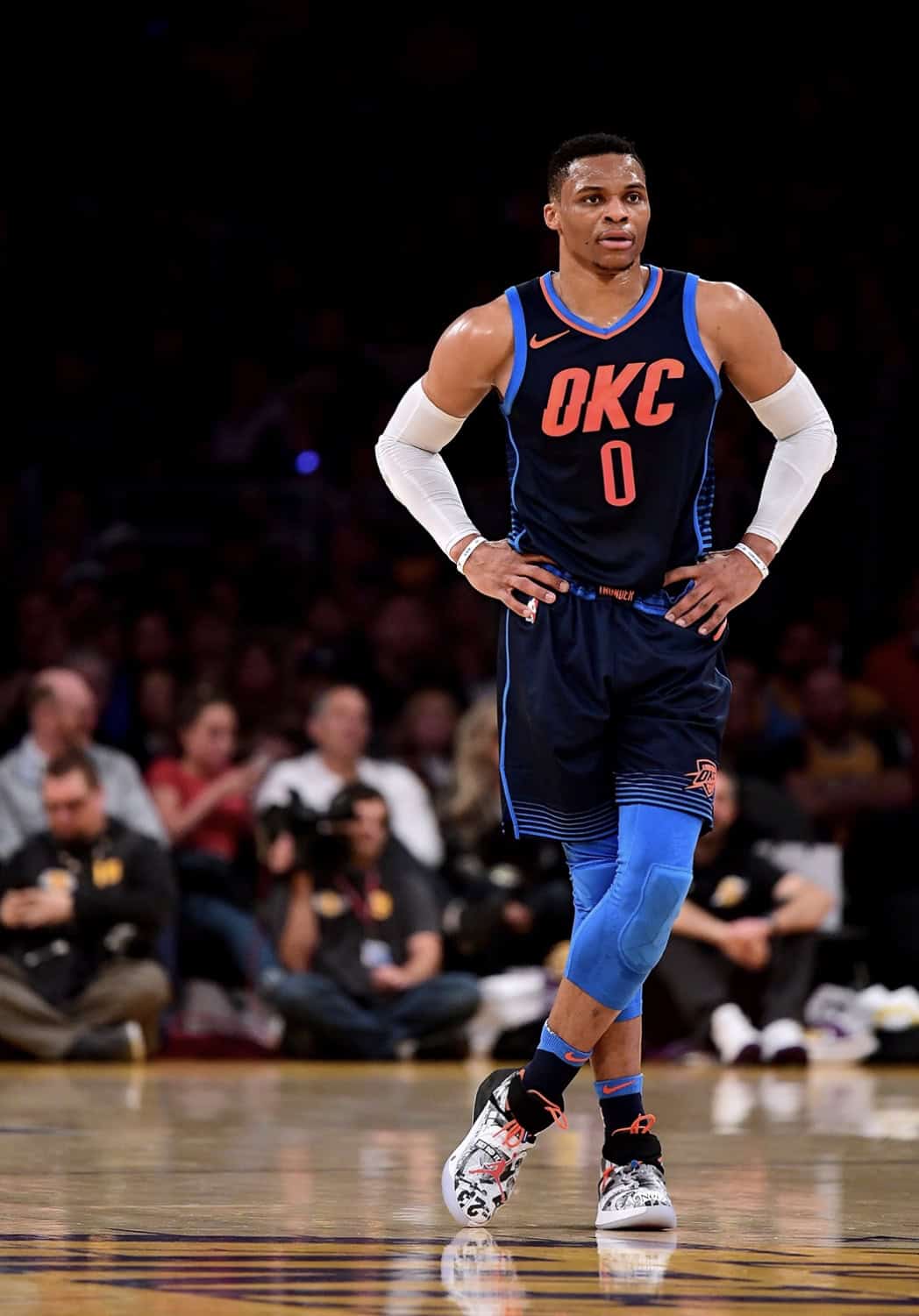 russell westbrook kicks on court