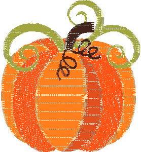 3 inch filled pumpkin