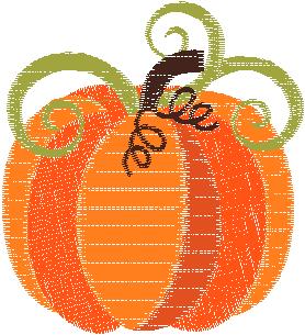 3 inch filled pumpkin