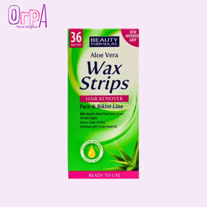 Beauty Formulas Hair Removal Wax Strips - 36 Pieces