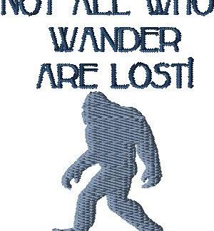 Not all who wander are lost