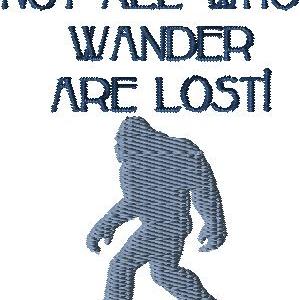 Not all who wander are lost