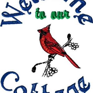 Cardinal "Welcome To" 5x7 with knockdown file, 2 files .zip