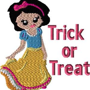 Forest Sleepy Princess Halloween 4x4 Saying