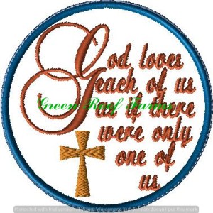 Gods Love Sachet 4x4