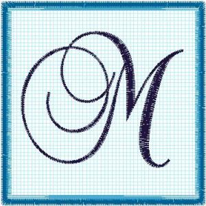 Lace 4x4 Alphabet Collection; M